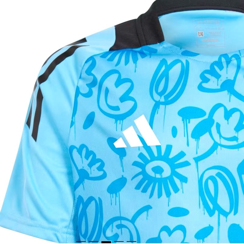 Adidas Tiro 24 Soccer Jersey Mens Sz-M Floral Blue IS2772 PB JSY NEW BLUE BLACK gallery