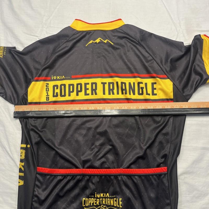 Primal Copper Triangle Cycling Jersey Mens Large Black 2018 Sport Cut Full Zip gallery