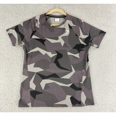 Gymshark T Shirt Mens XL Gray Geometric Camo Raglan Gym Workout Top