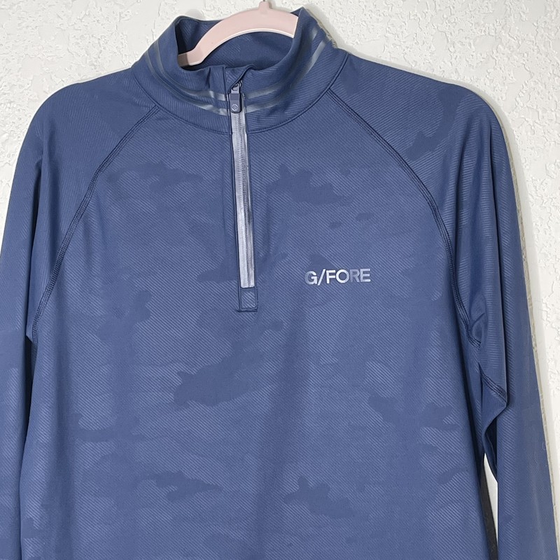G/FORE 1/4 Zip Golf Pullover Mens Long Sleeve Active Top Mock Neck Size S Camo gallery