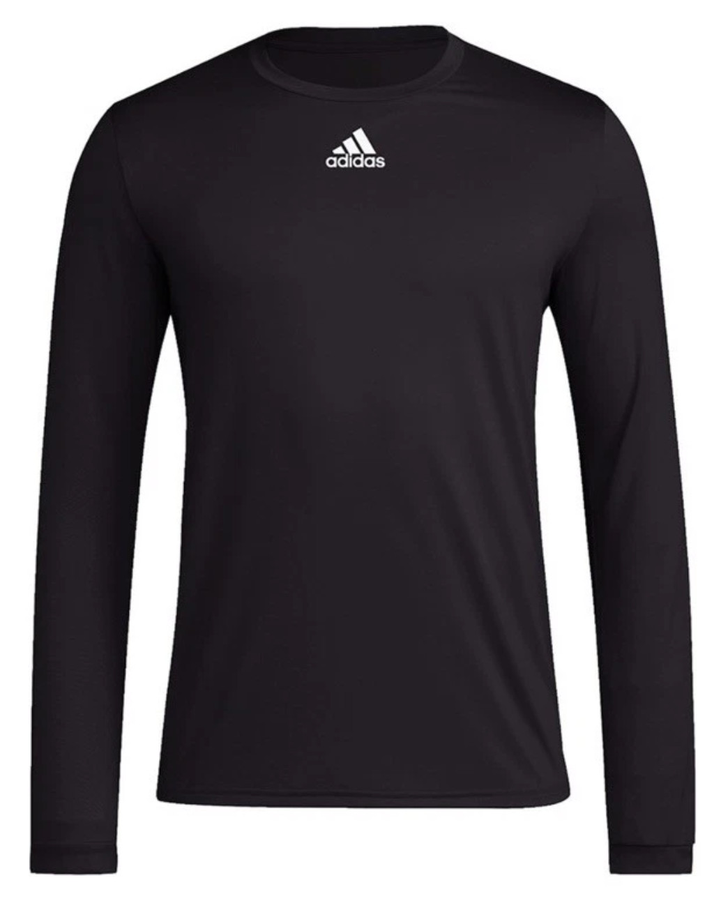 Adidas HS9223 Men’s Pregame Badge of Sport Long Sleeve Shirt Top, Black, NEW gallery