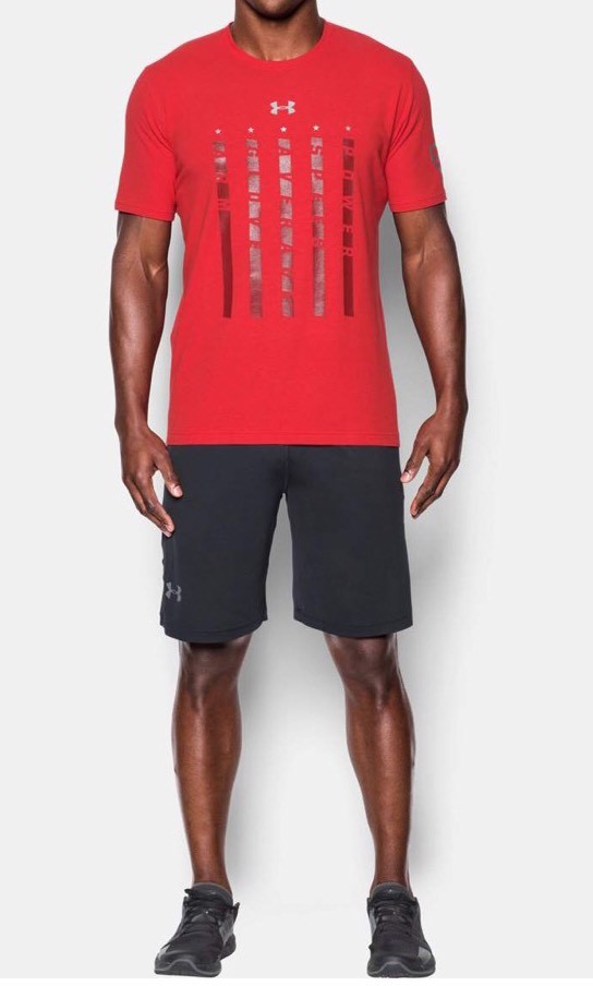 UNDER ARMOUR MEN'S HEATER 5 STAR "POWER SPEED AVERAGE GLOVE ARM" BASEBALL TEE A7 gallery