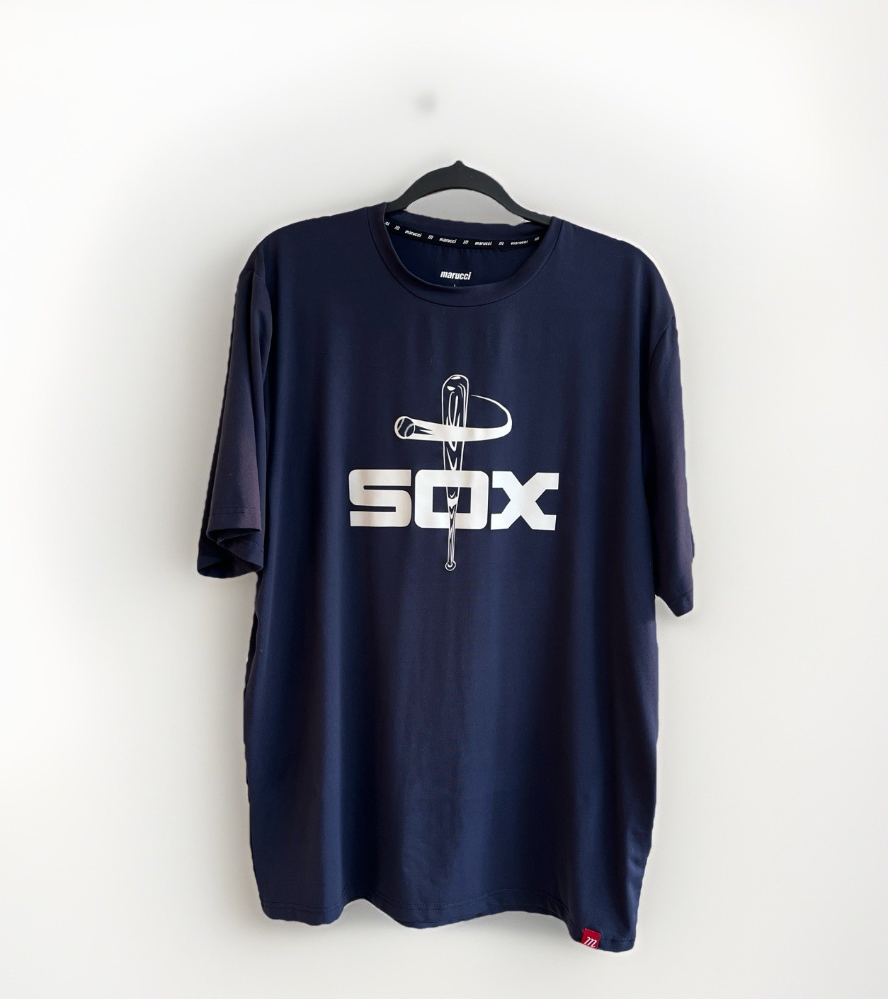 Marucci Baseball Sox Mens Short Sleeve Logo Performance Shirt Size Large gallery