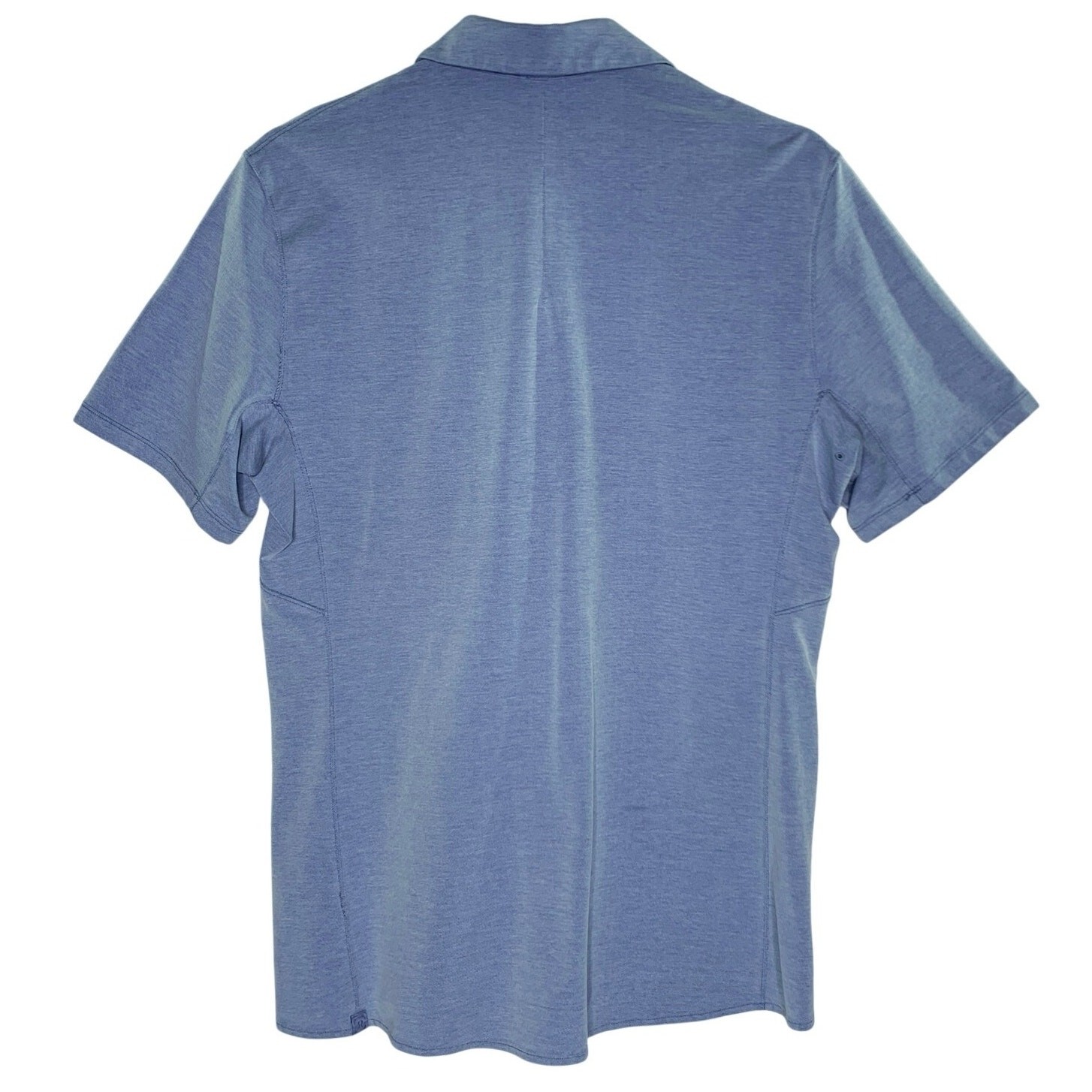 Lululemon Commission Short Sleeve Shirt M Harbor Blue Sweat Wicking gallery