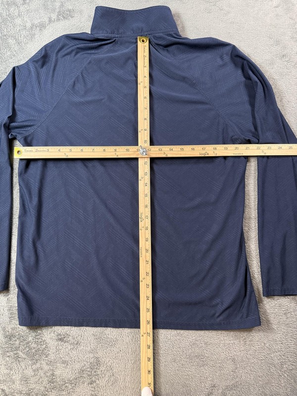 Gerry Pullover Mens Large Navy Blue Quarter Zip Performance Shirt Athletic gallery