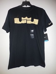 Nike Men’s Dri-Fit Black Short Sleeve LebronJamesBasketball T-Shirt Size Large