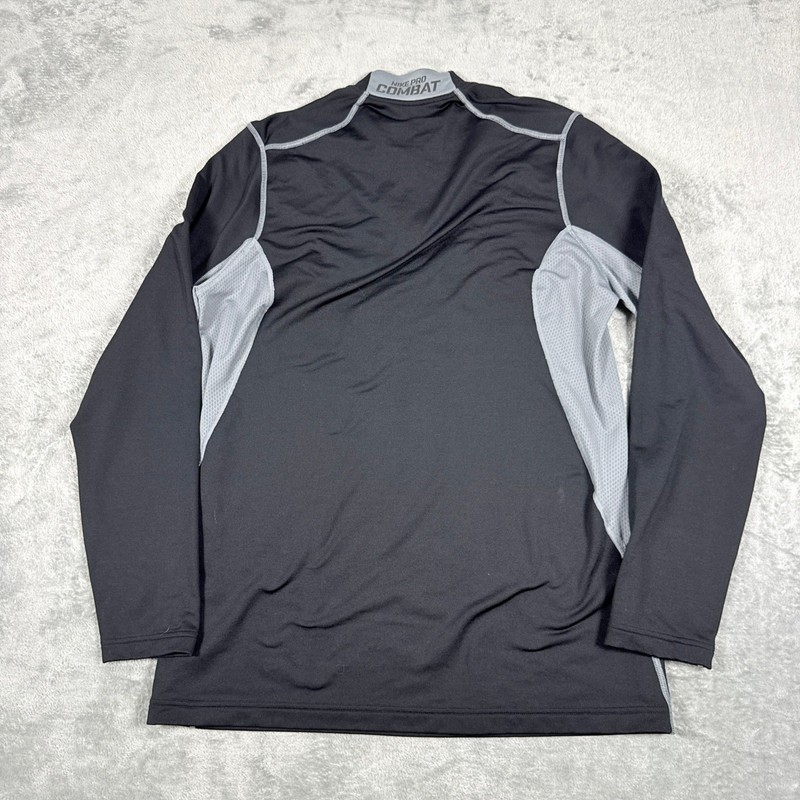 Nike Mens Large Pro Combat Hyperwarm Dri-Fit Max 1/4 Zip Pullover gallery