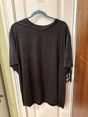 NWT Men’s Size 3XL Athletic Works 5 Pack Rich Black Stripe