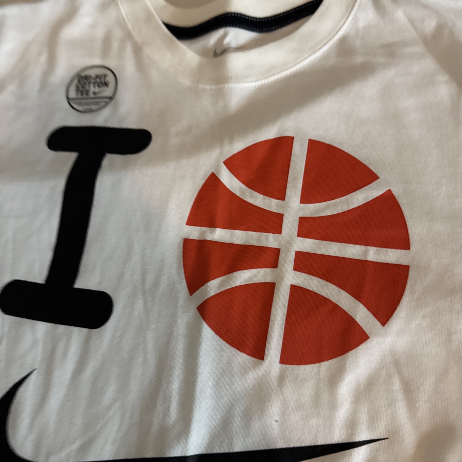 Nike I Love Basketball White Mens Large Dri Fit gallery
