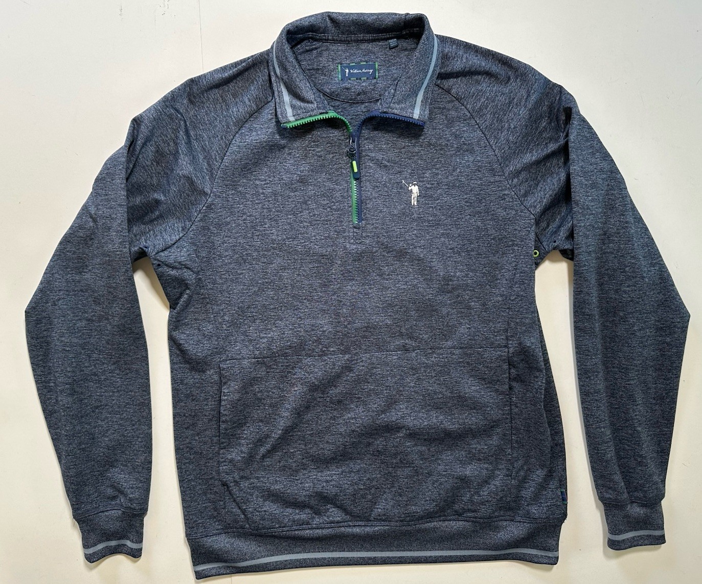 William Murray 1/4 Zip Clubhouse Performance Pullover Sweatshirt Sz M Gray gallery
