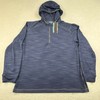 Roundtree Yorke Hoodie Mens Large Blue 1/4 Zip Performance Wicking Pullover NWT gallery