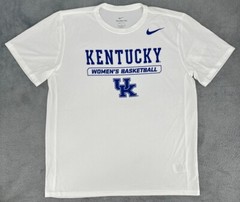 Nike T-Shirt Mens XL Kentucky Wildcats White Tee SS College Basketball Retro 90s