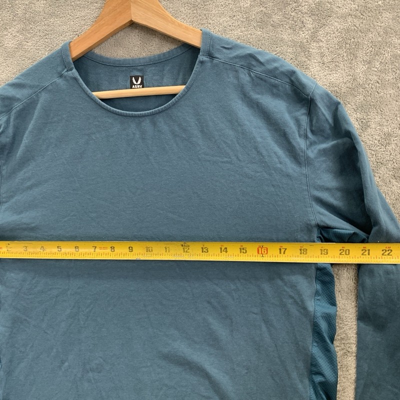 ASRV Creora Shirt Men XL Cotton Modal Long Sleeve Tee Storm Workout Gym DSG-1058 gallery