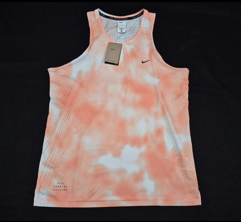 Nike Mens Running Division Breathe Dri-FIT ADV Tank Apricot HJ4146-844 Size L gallery