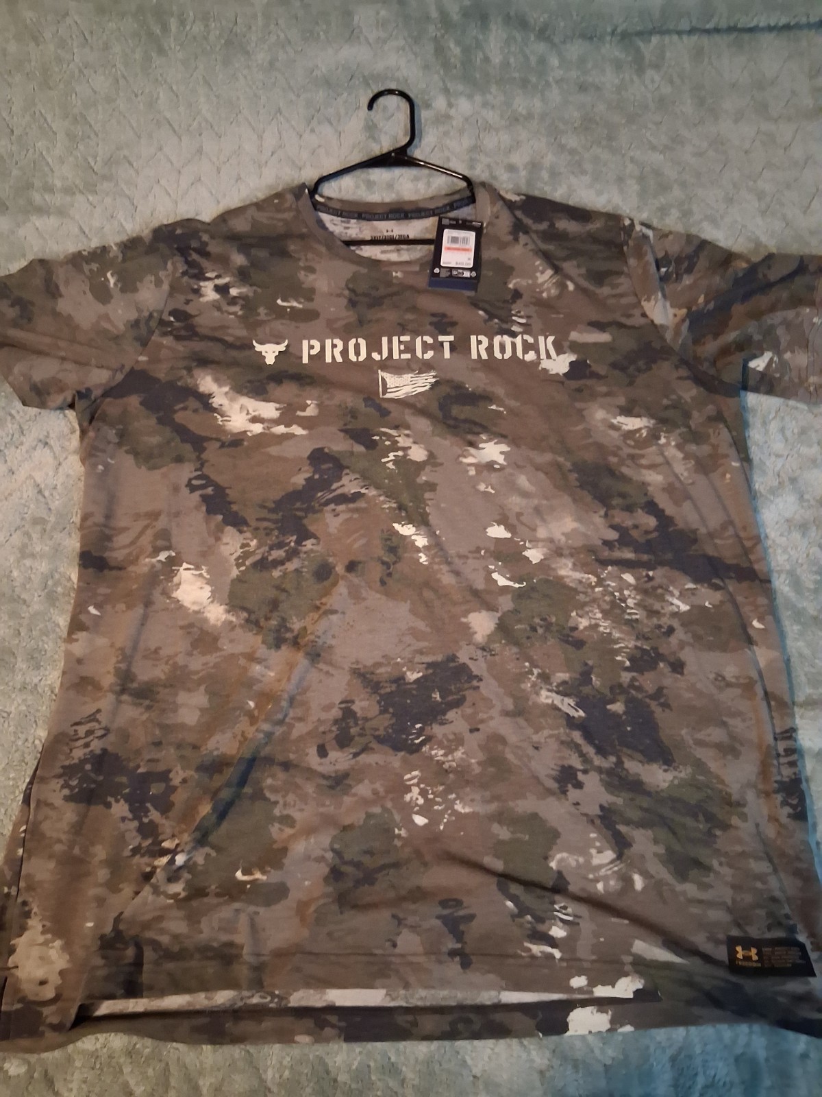 Under Armour Project Rock Men’s 3XLT Camo Crew Neck Short Sleeve Stretch Tee gallery