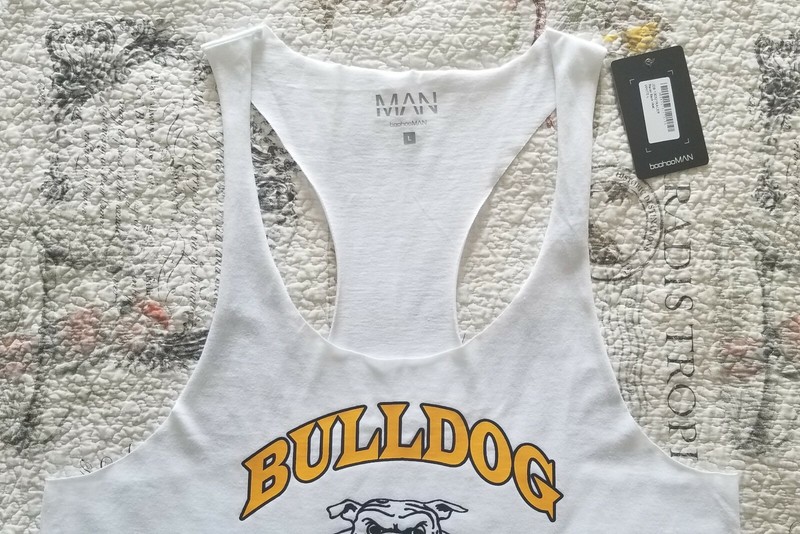 Bulldog Gym Sleeveless Racer Back Tank Top Bodybuilding Venice California Shirt gallery