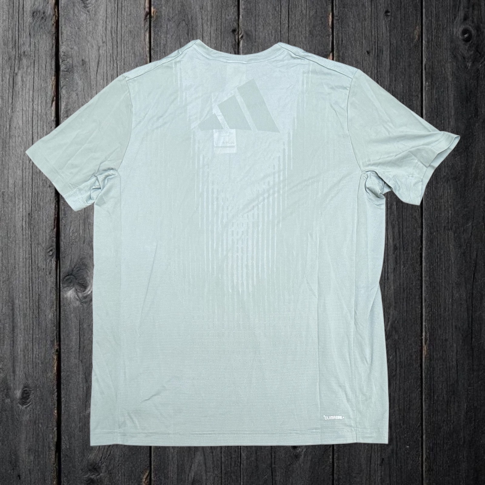 Adidas Airchill Short Sleeve Training T-Shirt Men’s Large Silver Green JI8197 gallery