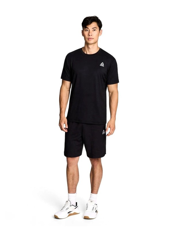 REEBOK Mens Delta Core Short Sleeve Tee Moisture Wicking Navy Sizes S, 2XL, 3XL gallery