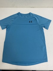 Under Armour Youth L HeatGear Light Blue Short-Sleeve Athletic T-Shirt