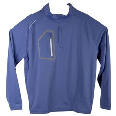 Peter Millar Forge Golf Pullover Viawest Real Estate 1/4 Zip Large Blue