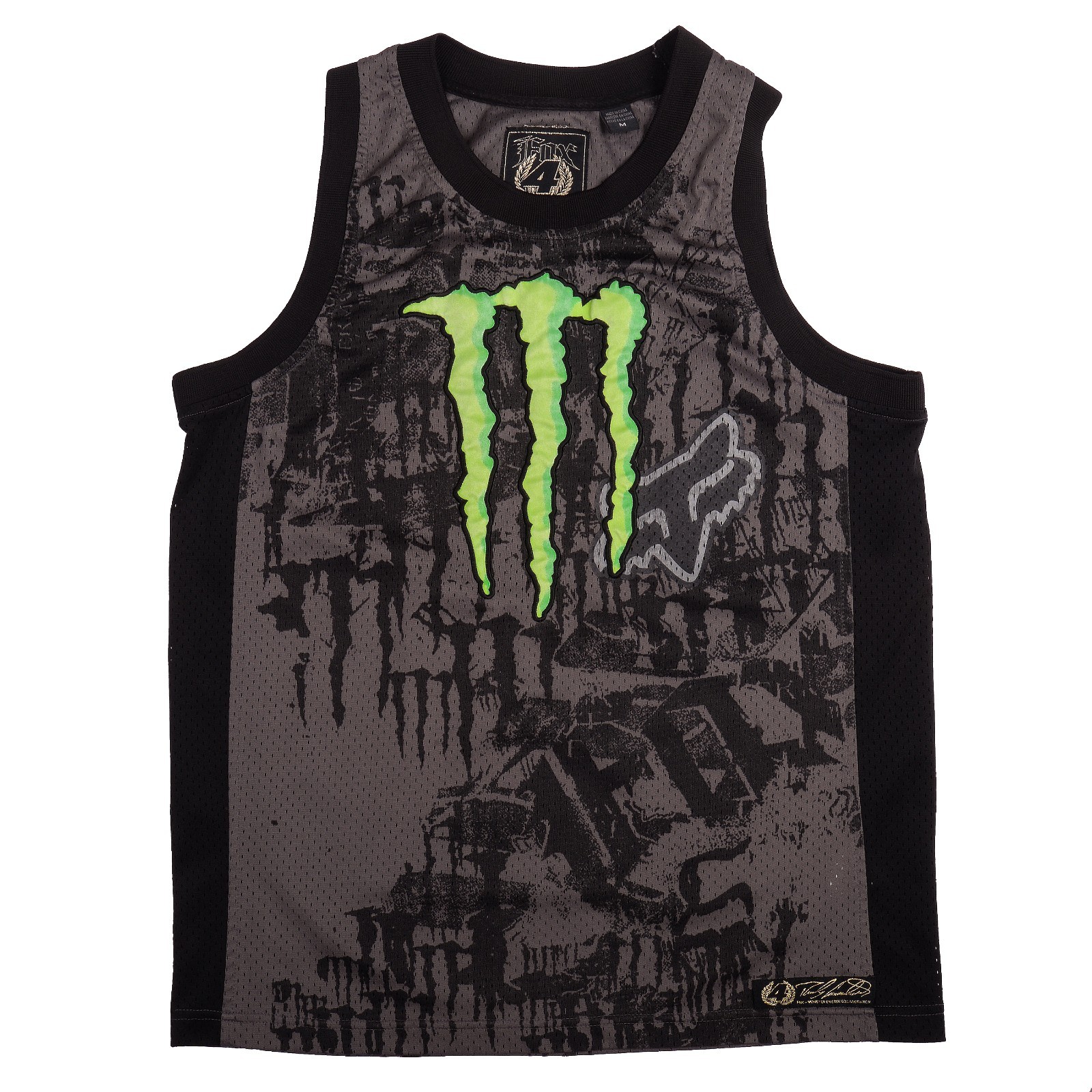 Monster Energy Fox Racing Ricky Carmichael Mesh Tank Basketball Jersey Sz Medium gallery