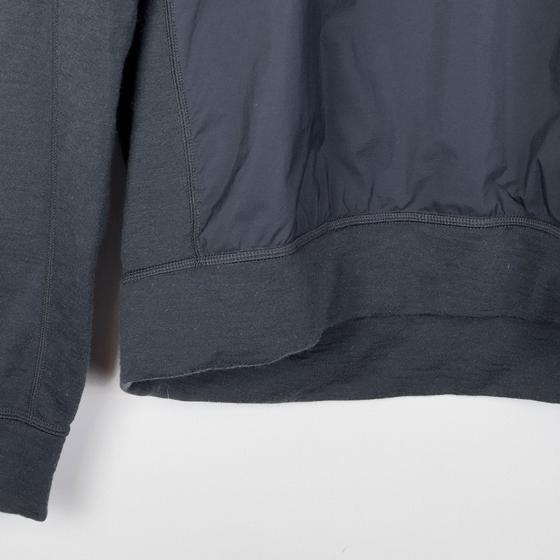 Rapha Merino Windblock Sweatshirt Pullover Wool Mens Black Cycling Wear Nylon XS gallery