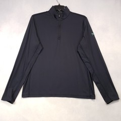 Greyson 1/4 Zip Pullover Mens Large Black Long Sleeve Performance Stretch Golf