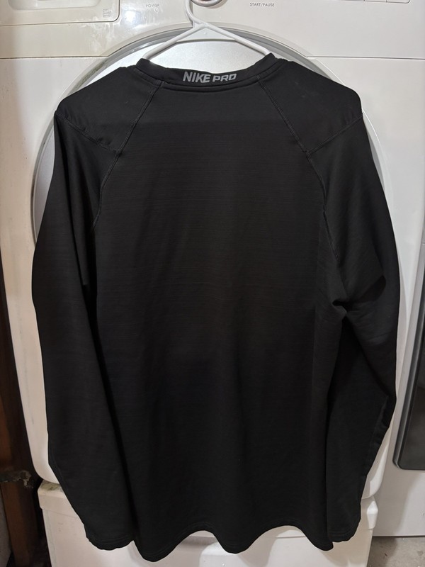 Nike Pro Dri-FIT Long Sleeve Fitted Athletic Shirt Black XL Moisture Wicking gallery