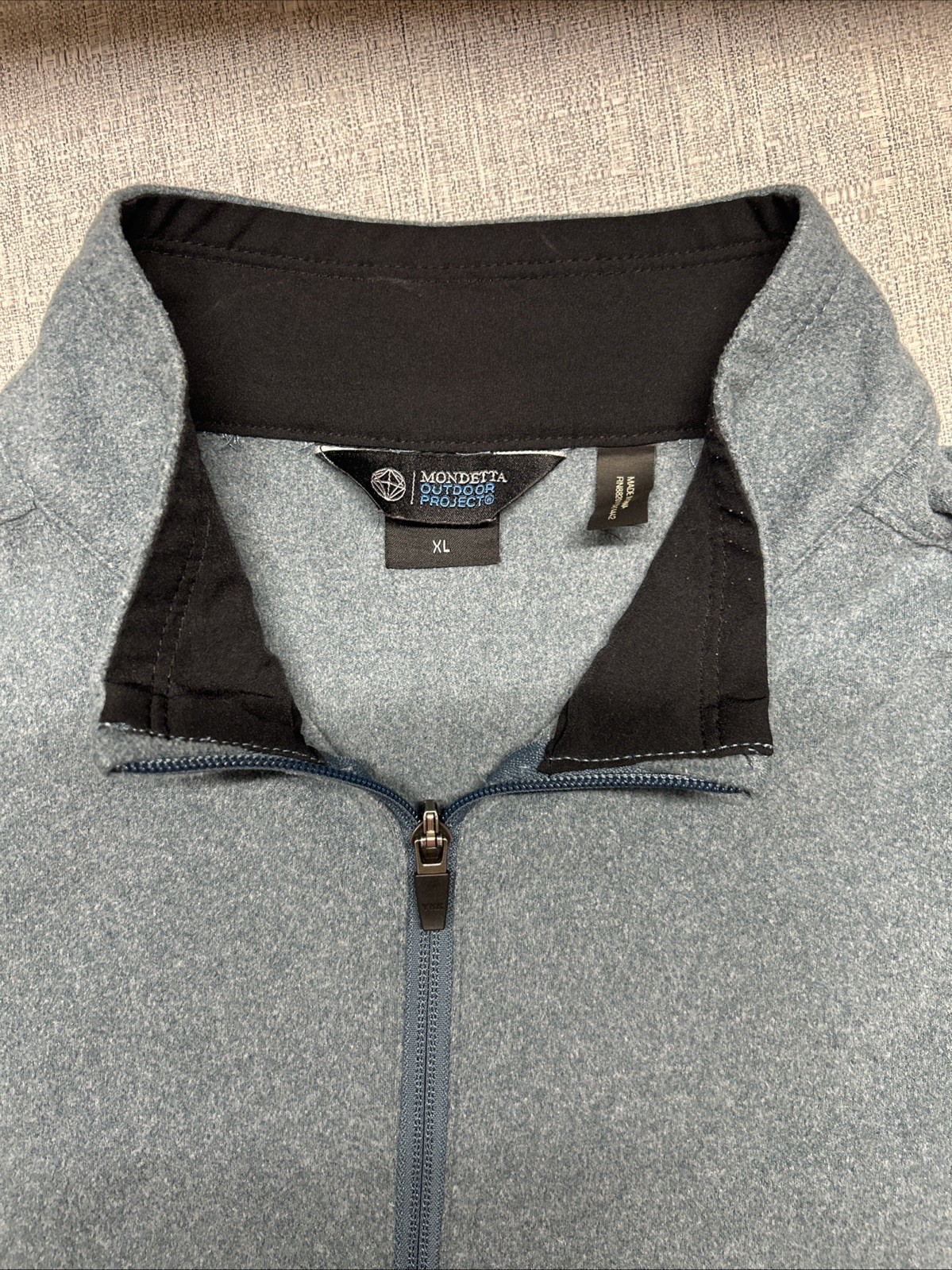 Mondetta Men’s 1/4 Zip Pullover XL Blue Performance Long Sleeve Activewear NWT gallery