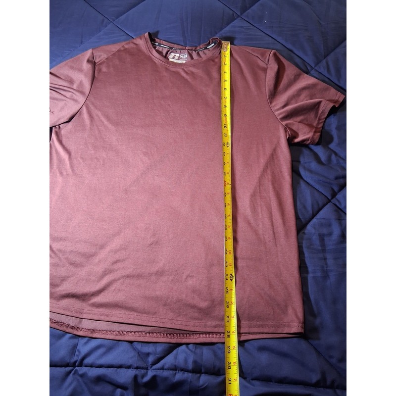 Russell Mens XL Dri-Power 360 Training Fit FreshForce Performance Shirt Maroon gallery