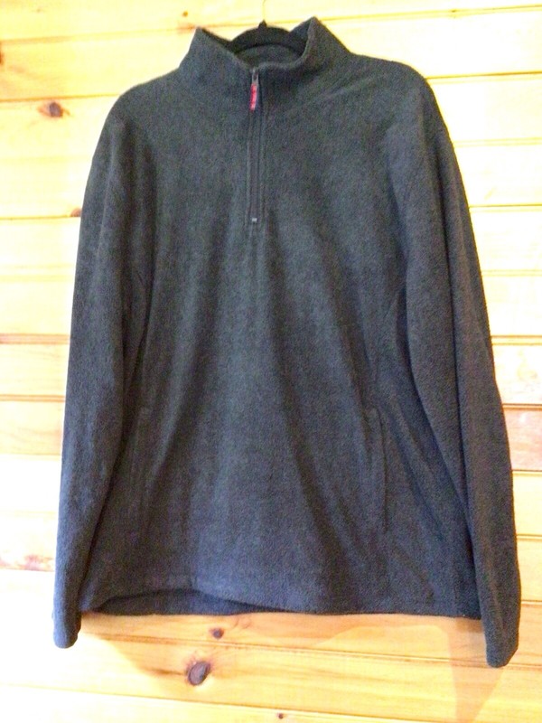 Saddlebred Men's 1/4 Zip Pullover Fleece Sweater Jacket Dark Gray Medium gallery