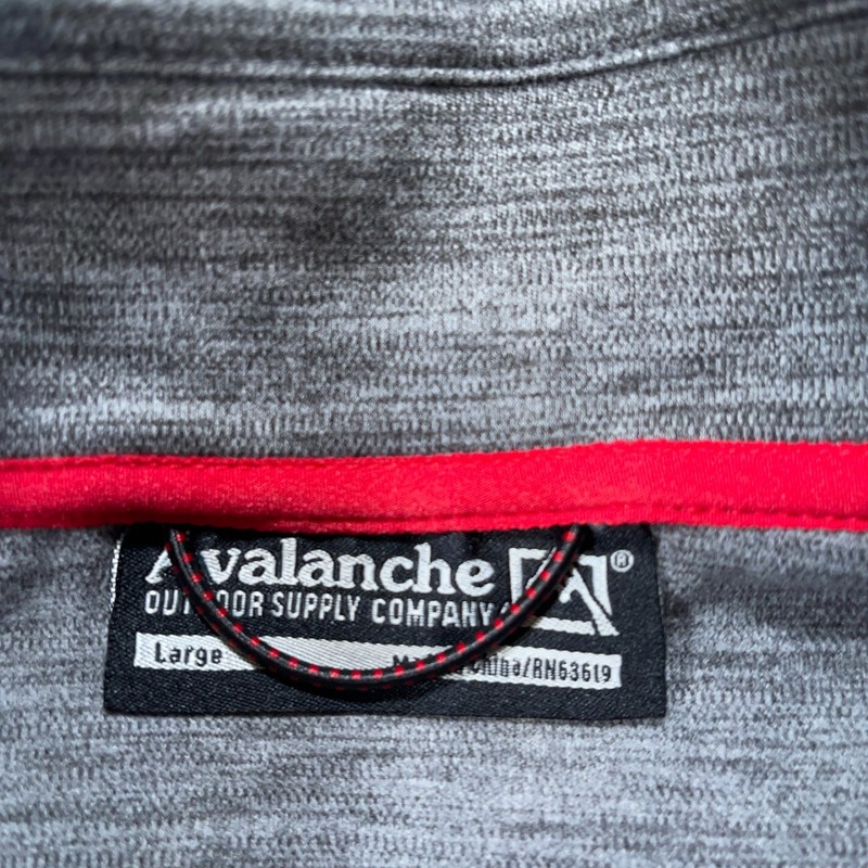Avalanche 1/4 Zip Pullover Mens L Grey Sweatshirt Outdoor Hiking Stretch gallery