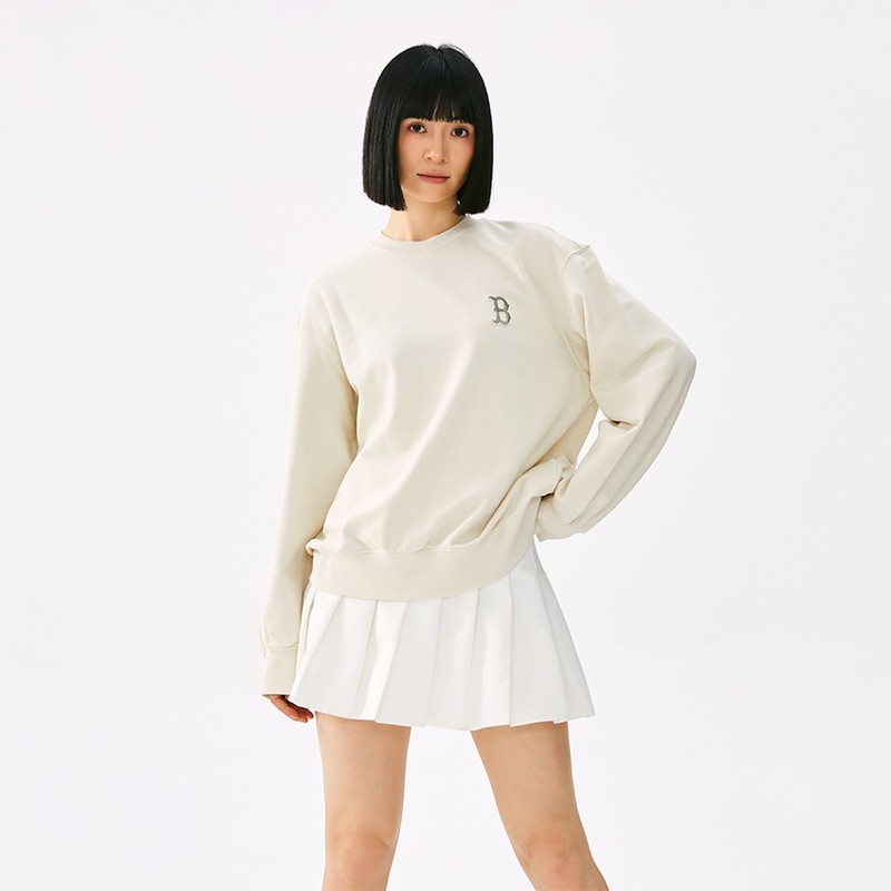 MLB Fashion Trend Solid Color Logo Hoodie Unisex gallery