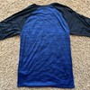 Nike Dri-Fit Men's Baseball Shirt Sz S 3/4 Sleeves Royal and Navy Blue gallery