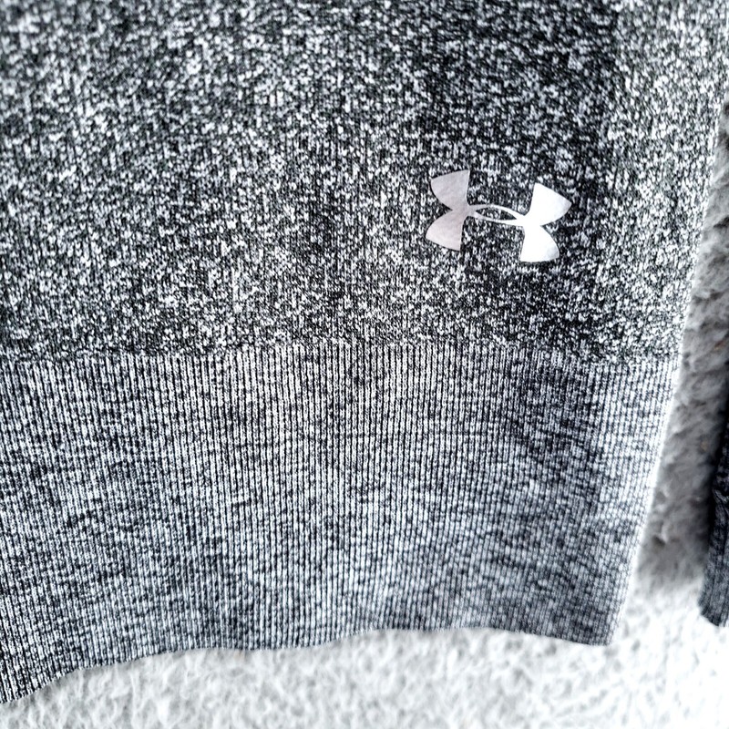 Under Armour Threadborne Fitted Shirt Mens M Gray Pullover Funnel Neck gallery
