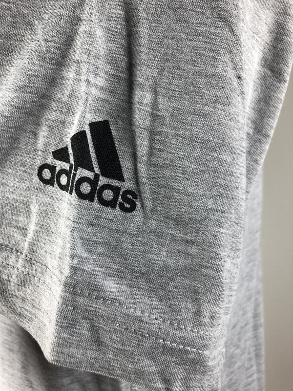 Men’s Adidas Climalite Ultimate Tee Determined Gray Cotton SS Shirt XL NWT gallery