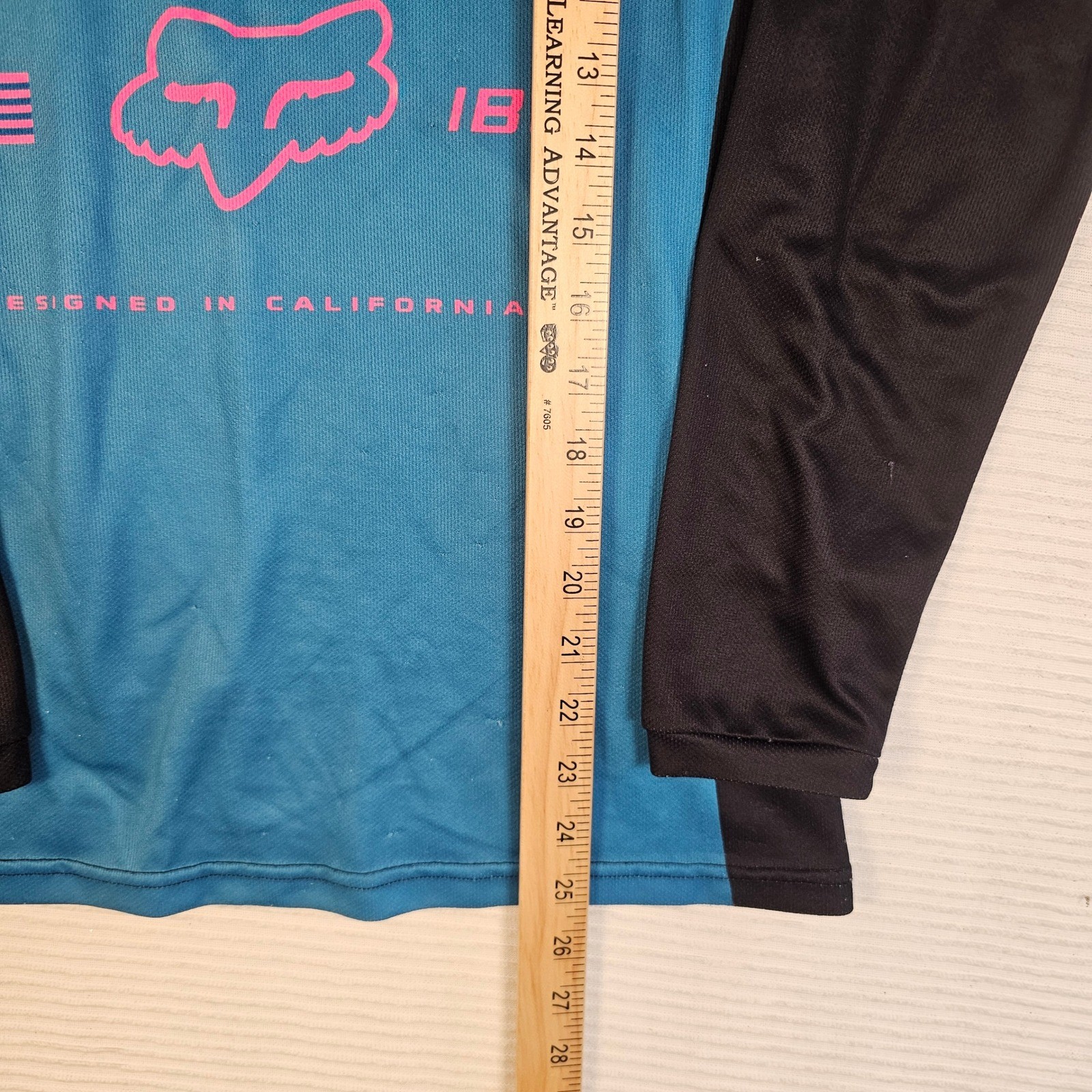 Fox Racing 180 Motocross Jersey Blue Black Pink Long Sleeve Shirt Mens XL gallery