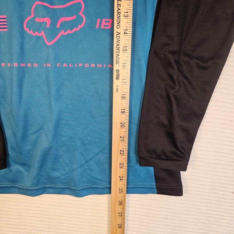 Fox Racing 180 Motocross Jersey Blue Black Pink Long Sleeve Shirt Mens XL gallery