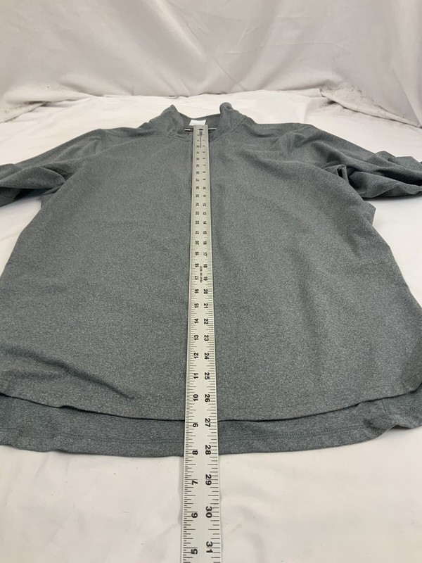 Nike 1/4 Zip Pullover M Gray Running Long Sleeve Polyester Stretch YGI V1-447 gallery