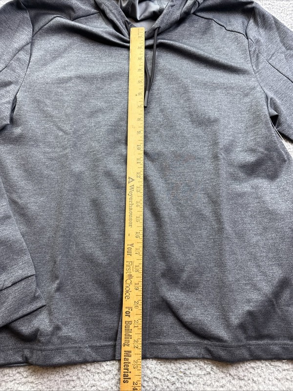 Ben Hogan Performance Mens Medium Dark Heather Gray Pieced Sport Pullover gallery