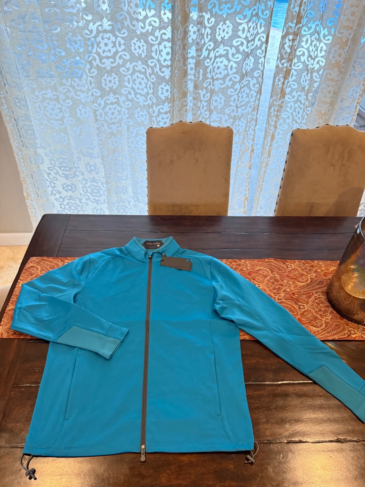 Greyson Men's Large Salamander Sequoia Full Zip Jacket MSRP $220 gallery