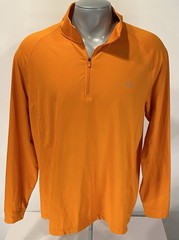 Southern Tide 1/4 Zip Tide to Trail XL Performance Shirt Orange Activewear Mens