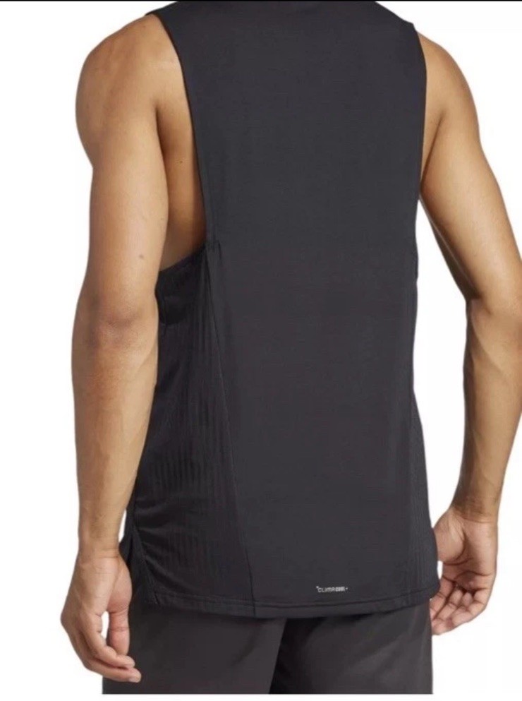 $40 ADIDAS Men’s Training Intensity Tank Top Size M Black JI8171 gallery