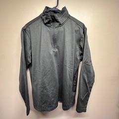 32 Degrees Heat Men’s Gray Quarter Zip Long Sleeve Performance Pullover Shirt M