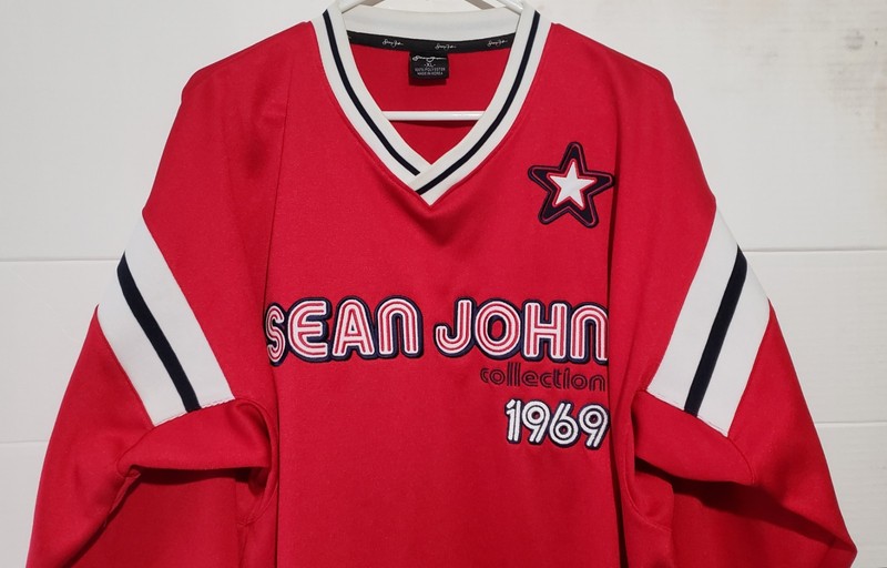 Vintage Sean John Collection Jersey Red 69 Victory Series 1969 Hip Hop Sz XL gallery