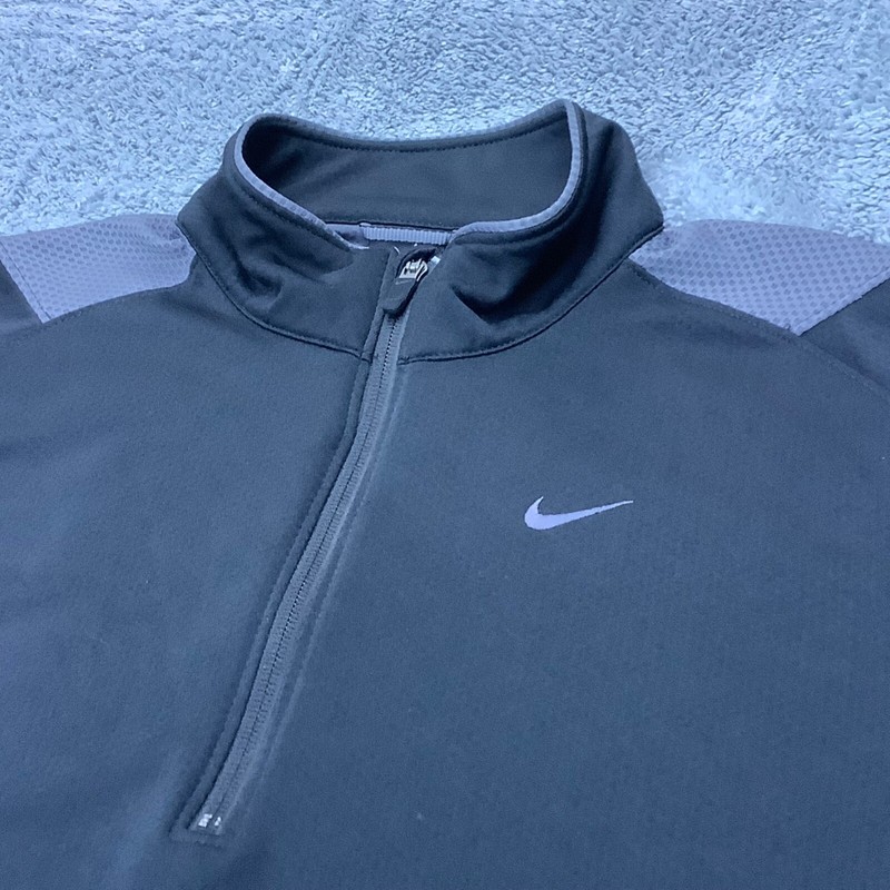 NIKE SPHERE DRY 1/4 Zip Pullover Jacket Mens Medium Color block Athletic Shirt gallery