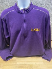 Antigua LSU 1/4 ZIP Mens XL Purple Long Sleeve Pullover College Outdoors