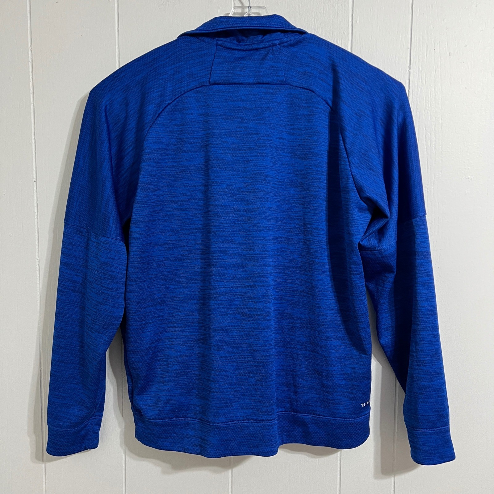 Adidas Climalite Blue 1/4 Zip Pullover Long Sleeve Athletic Shirt Men's L gallery