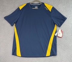 Saucony Shirt Mens Wicking Athletic Work Out Sports Polyester Stretch Size XL