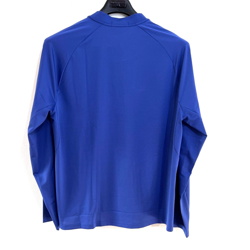 RLX Ralph Lauren Slim Fit Performance Mens XL Navy Blue Pique 1/4 Zip Pullover gallery